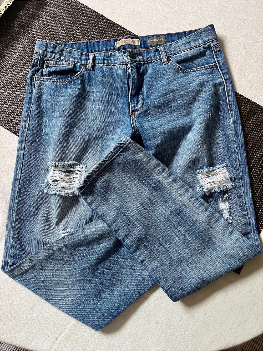 Weekend Vintage America Distressed Blue Jeans